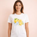 T-Shirt Blanc avec Citron