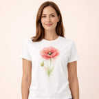 T-Shirt Coquelicot
