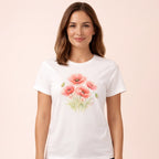 T-Shirt Coquelicot Femme