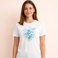 T-Shirt Fleur Bleue