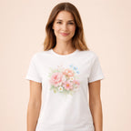 T-Shirt Fleur Femme
