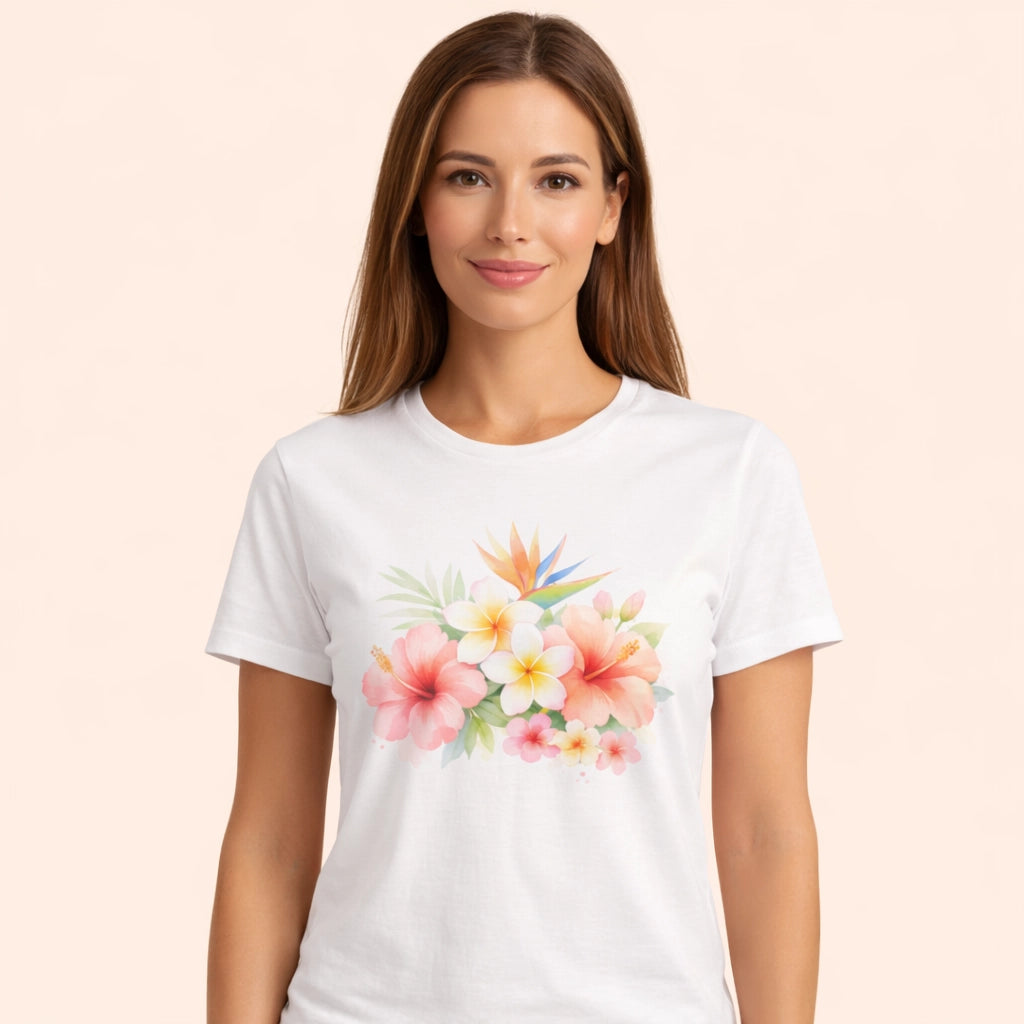 T-Shirt Fleur Hawaï
