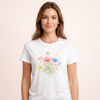T-Shirt Fleuri Femme