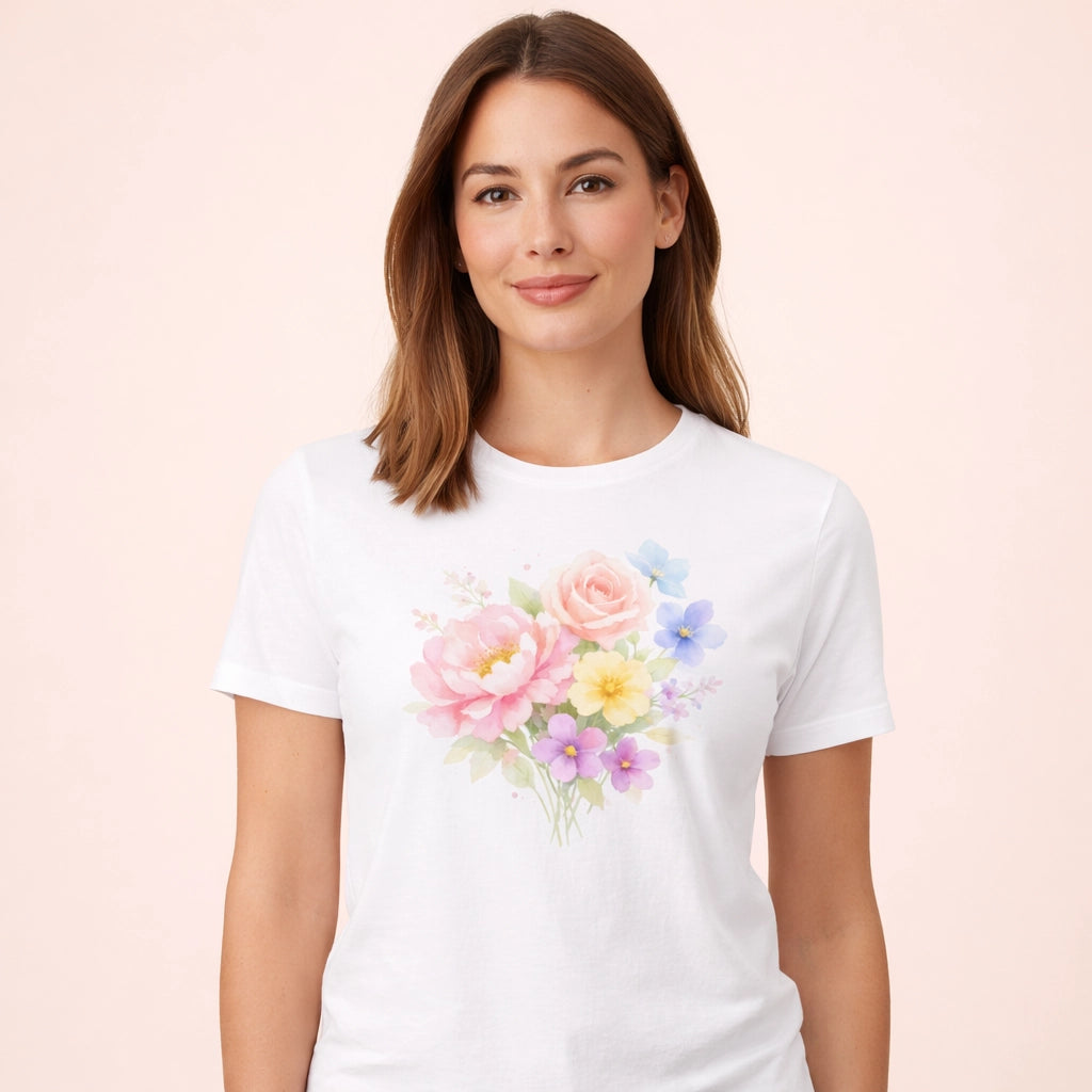 T-Shirt Imprimé Fleur