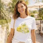 T-Shirt Jaune Citron pour Femme