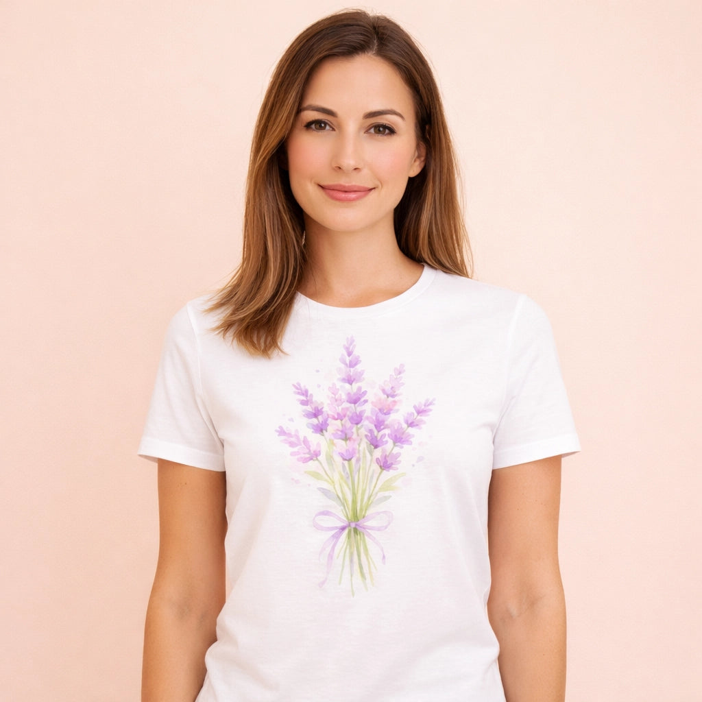T-Shirt Lavande Femme