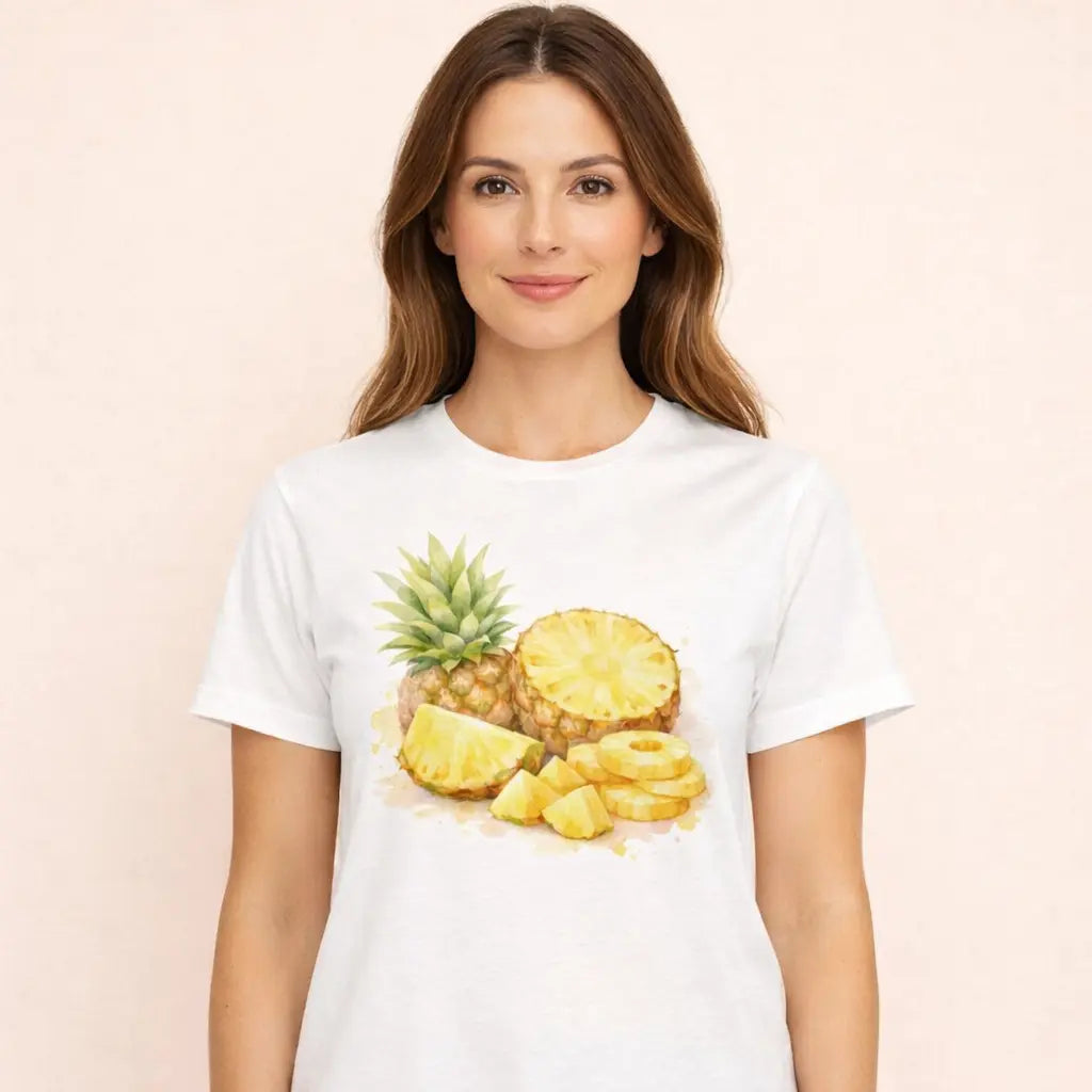 T-Shirt Motif Ananas