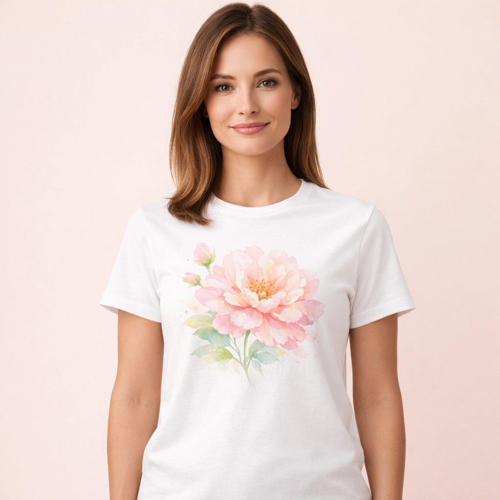T-Shirt Motif Fleur