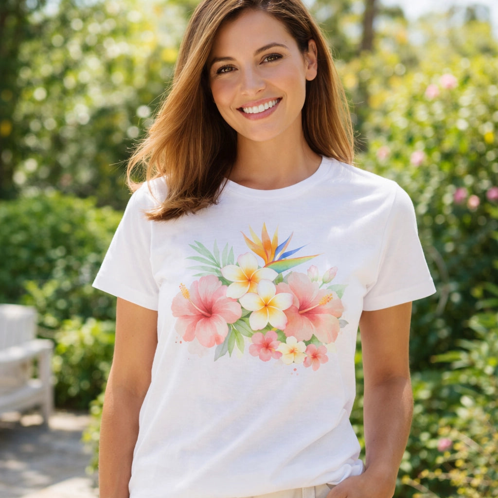 T-Shirt Fleur d'Hawaï