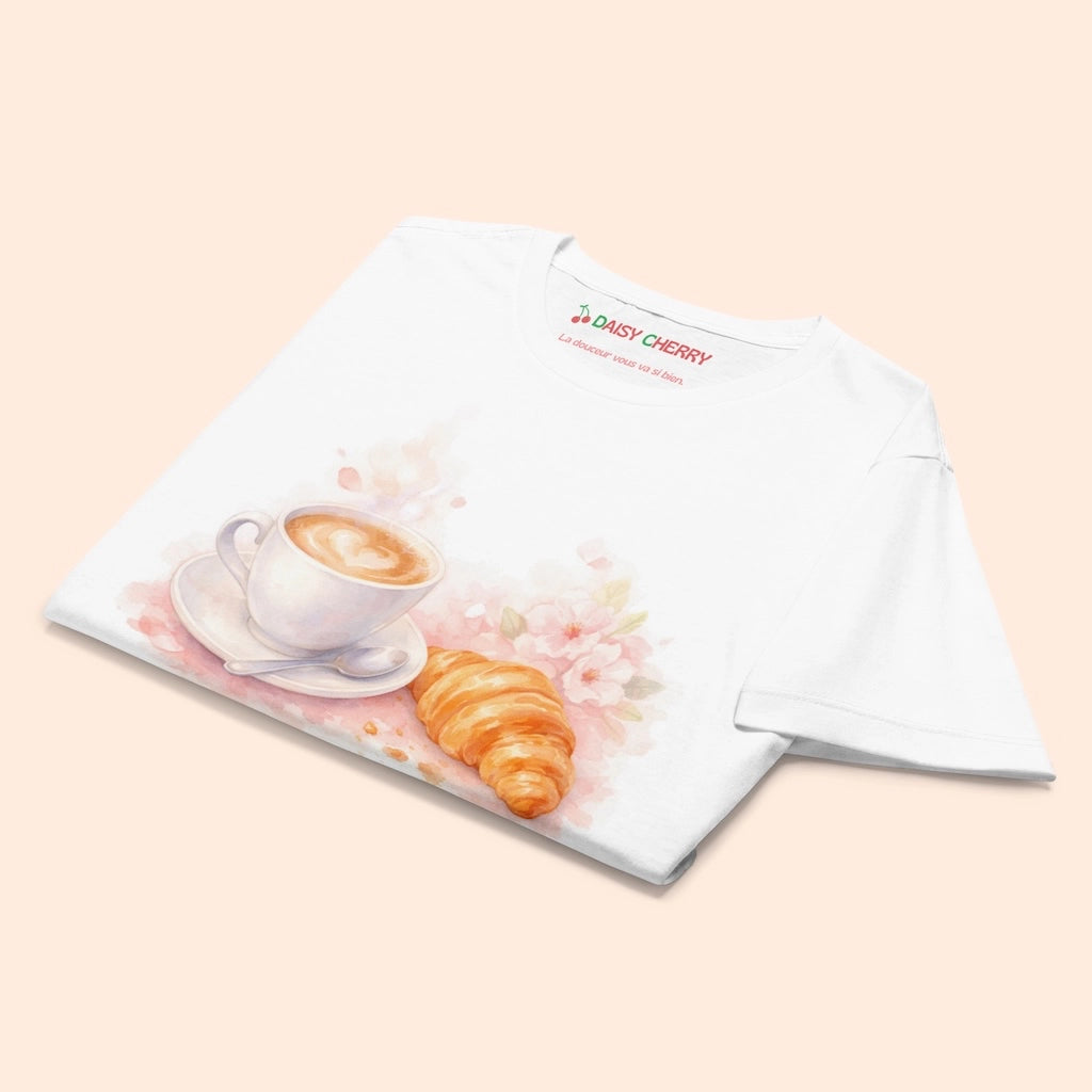 T-Shirt de Café & Croissant