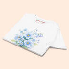 T-Shirt de Fleur Bleue