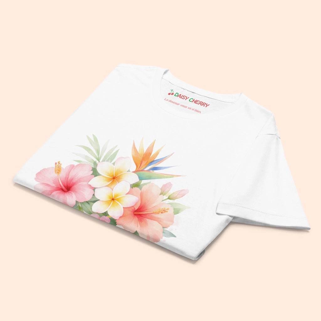 T-Shirt de Fleur Hawaï