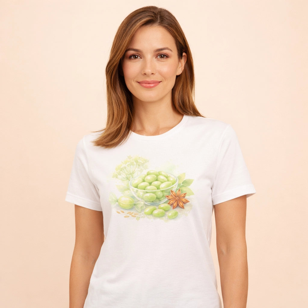 T-shirt Vert Anis Femme