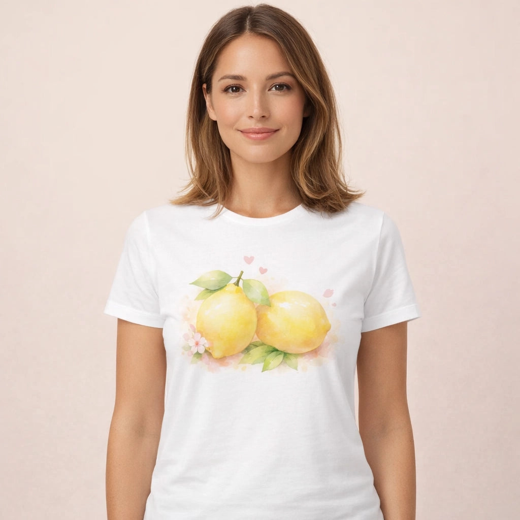 T-shirt Motif Citron Femme