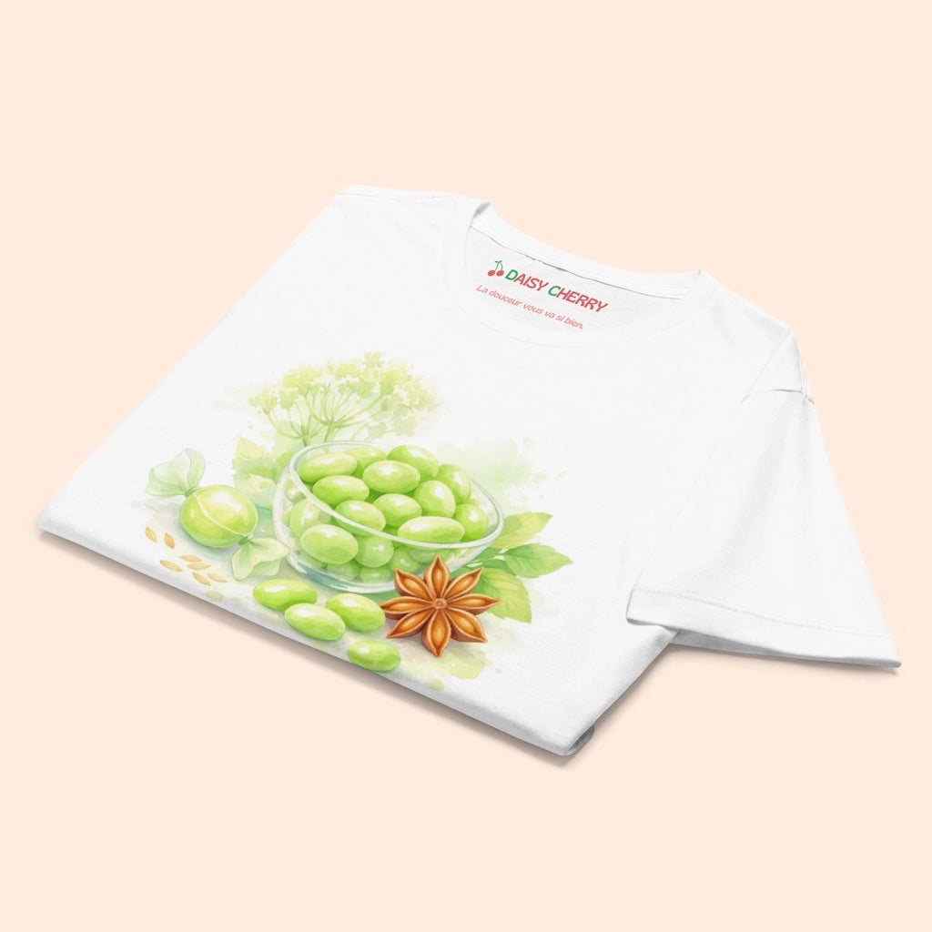 T-shirt en Vert Anis Femme