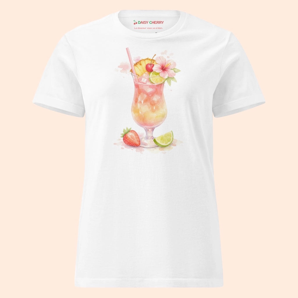 Sunset Glow – T-Shirt Cocktail Femme