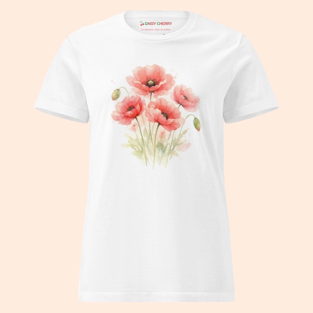 Tee-Shirt Coquelicot Femme