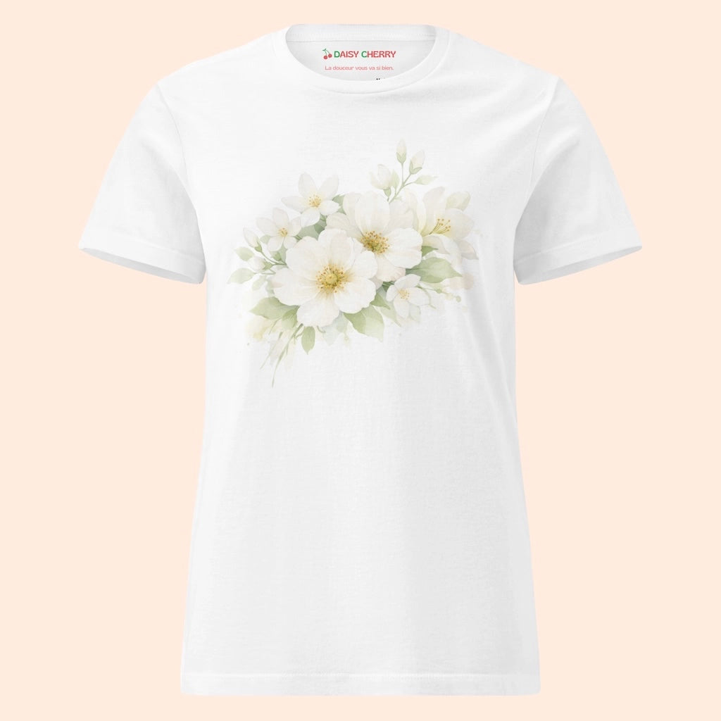 Tee-Shirt Fleur Blanche