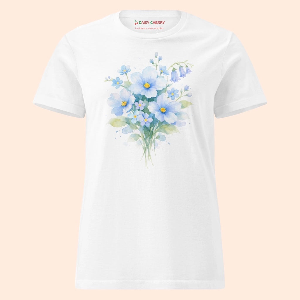 Tee-Shirt Fleur Bleue