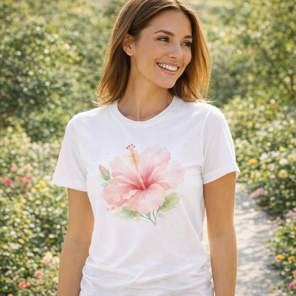 Tee-Shirt Fleur d'Hibiscus