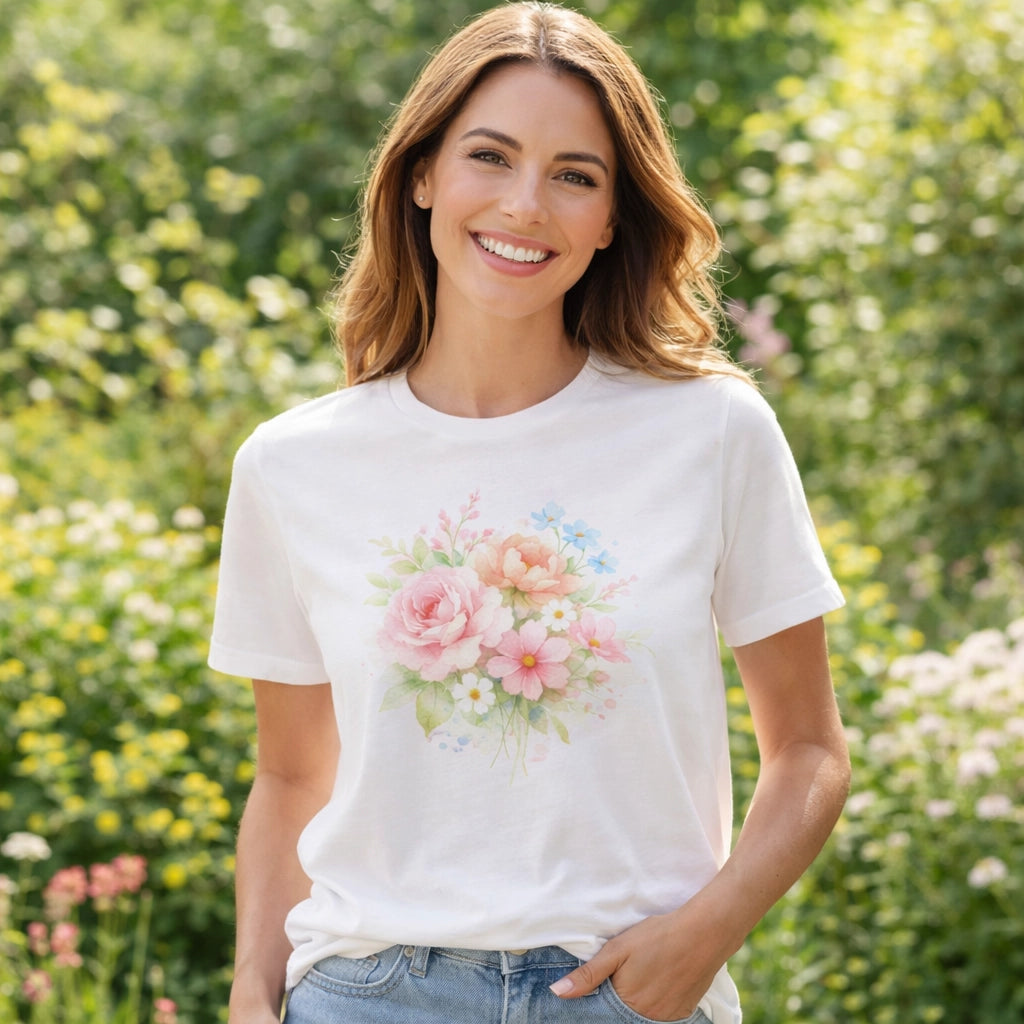 Tee-Shirt Fleur pour Femme