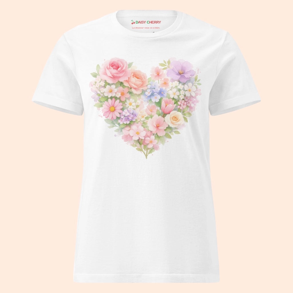 Tee-Shirt Imprimé Fleuri Femme