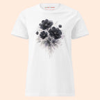 Tee-Shirt Noir Fleur