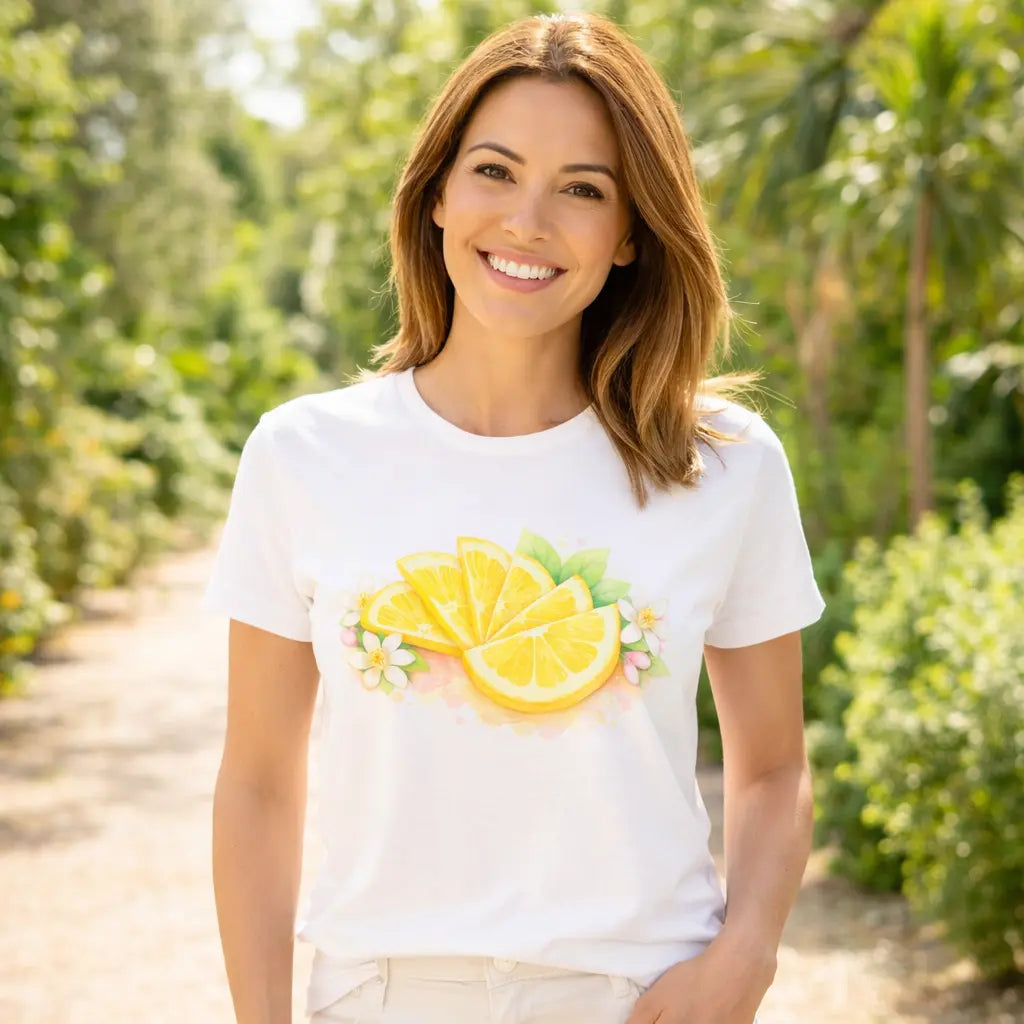 Tee-Shirt à Imprimé Citron