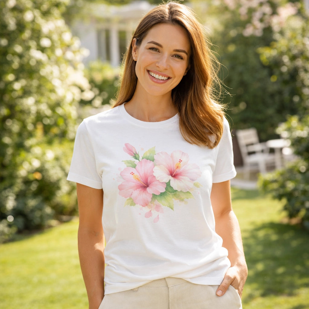 Tee-Shirt d'Hibiscus