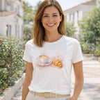 Tee-Shirt de Café & Croissant