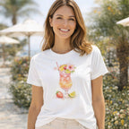 Sunset Glow – T-Shirt Cocktail Femme