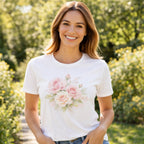 Tee-Shirt de Fleur Rose