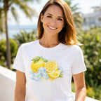 Tee-Shirt en Blanc avec Citron