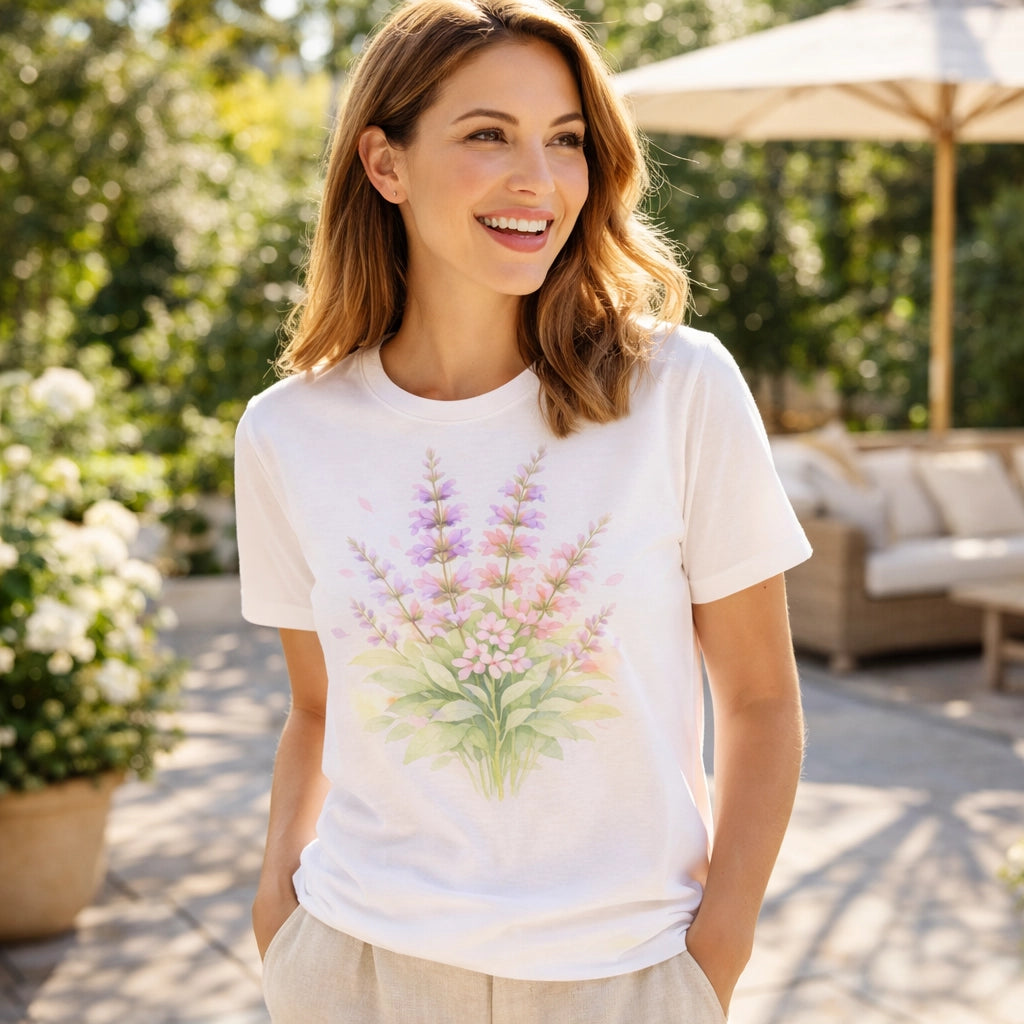 Tee-shirt en Vert Sauge Femme